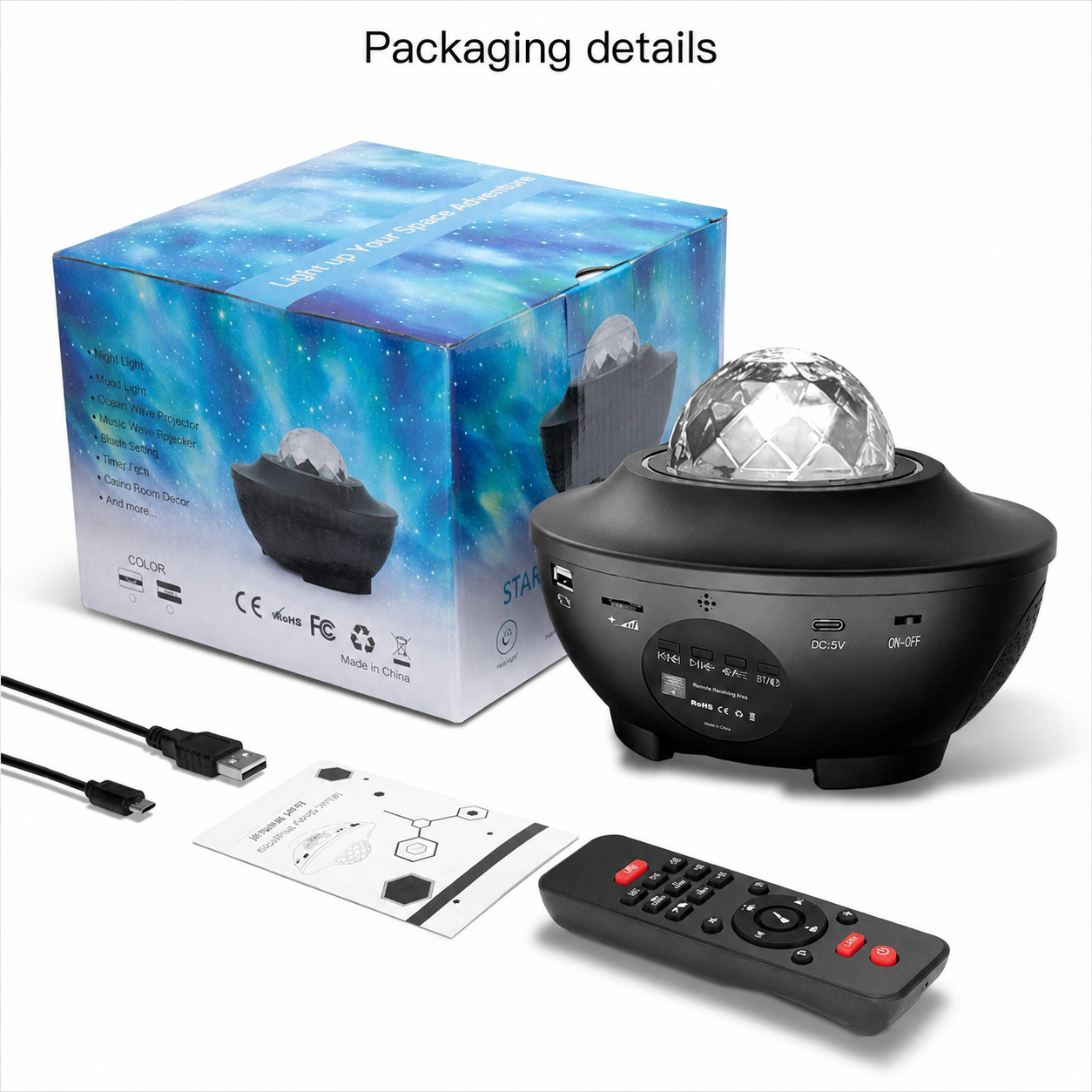 š2026 HOT SALEš„³š„LAST DAY 50% OFF! Bluetooth Music Rotating Star Projector Night Light