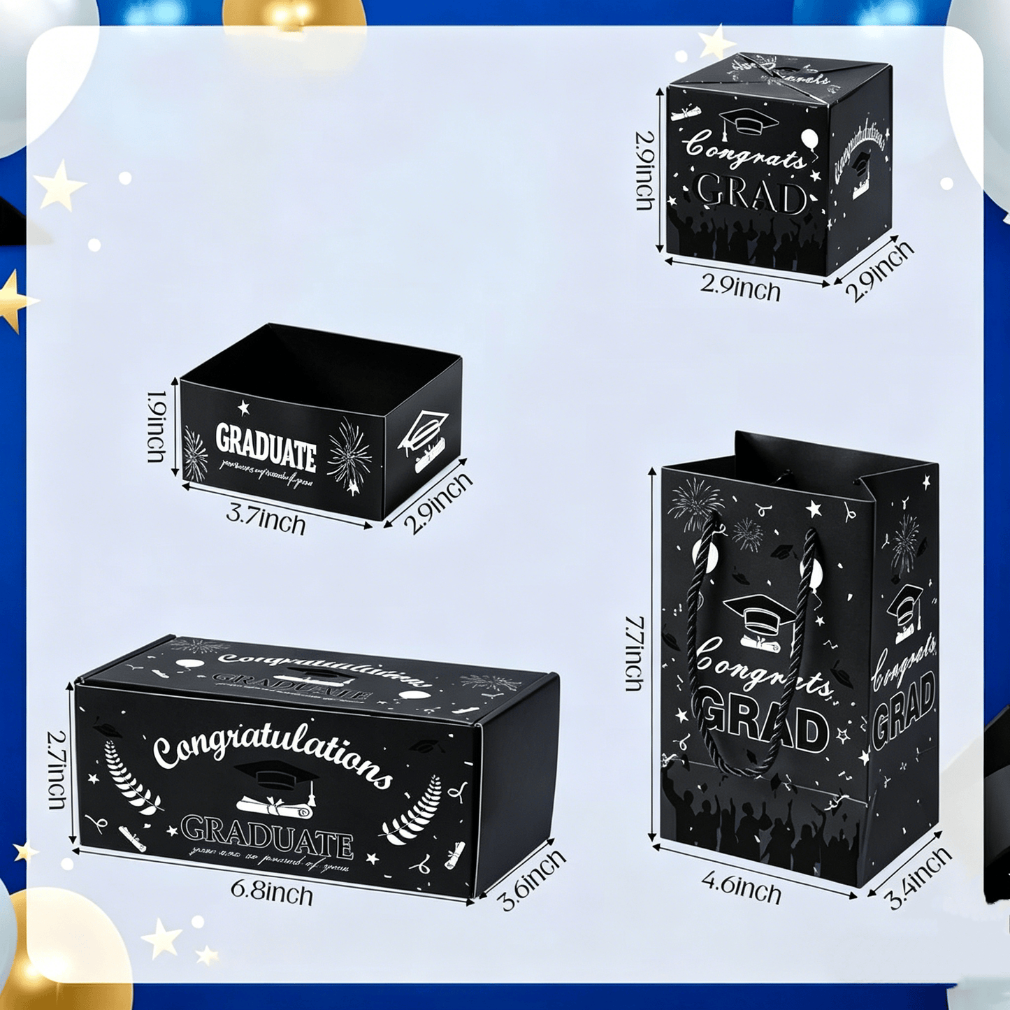 🔥Last Day 75% OFF🔥2026 Graduation Explosion Pop Gift Box 🎓 Surprise Bounce Cash Box Grad Party Gift Bag Set