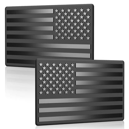 Beddys® 3D American Flag Emblem Decal - Aluminum Alloy Material (Not Plastic)