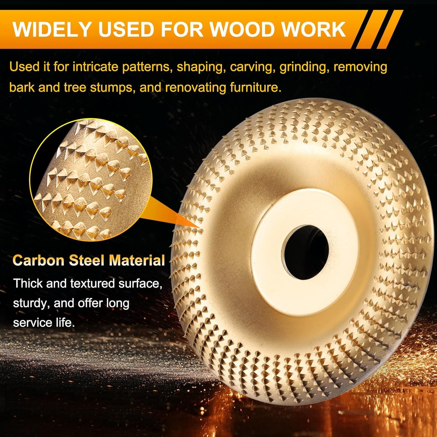 🔥Last Day 50% OFF🔥Heavy-Duty Wood Carving Disc Set