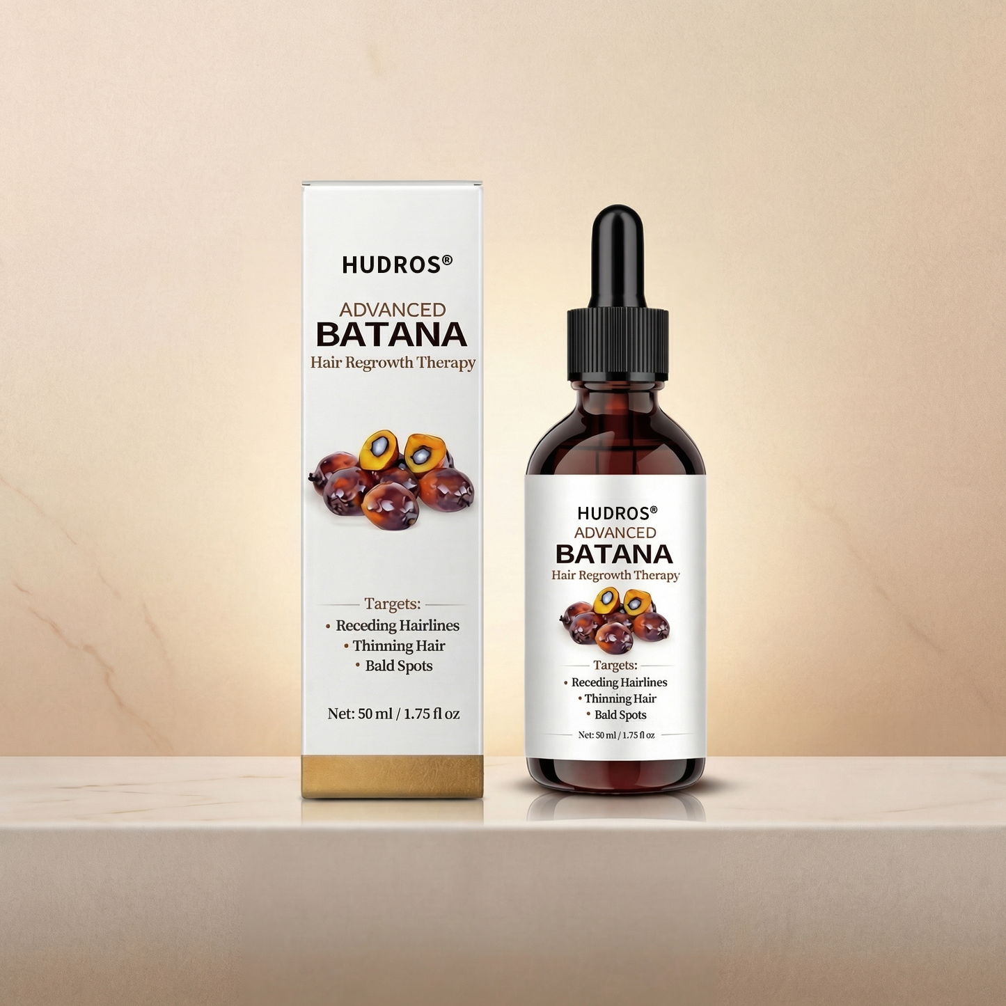 HUDROS® Advanced Batana Hair Regrowth Therapy 🔥 50% OFF