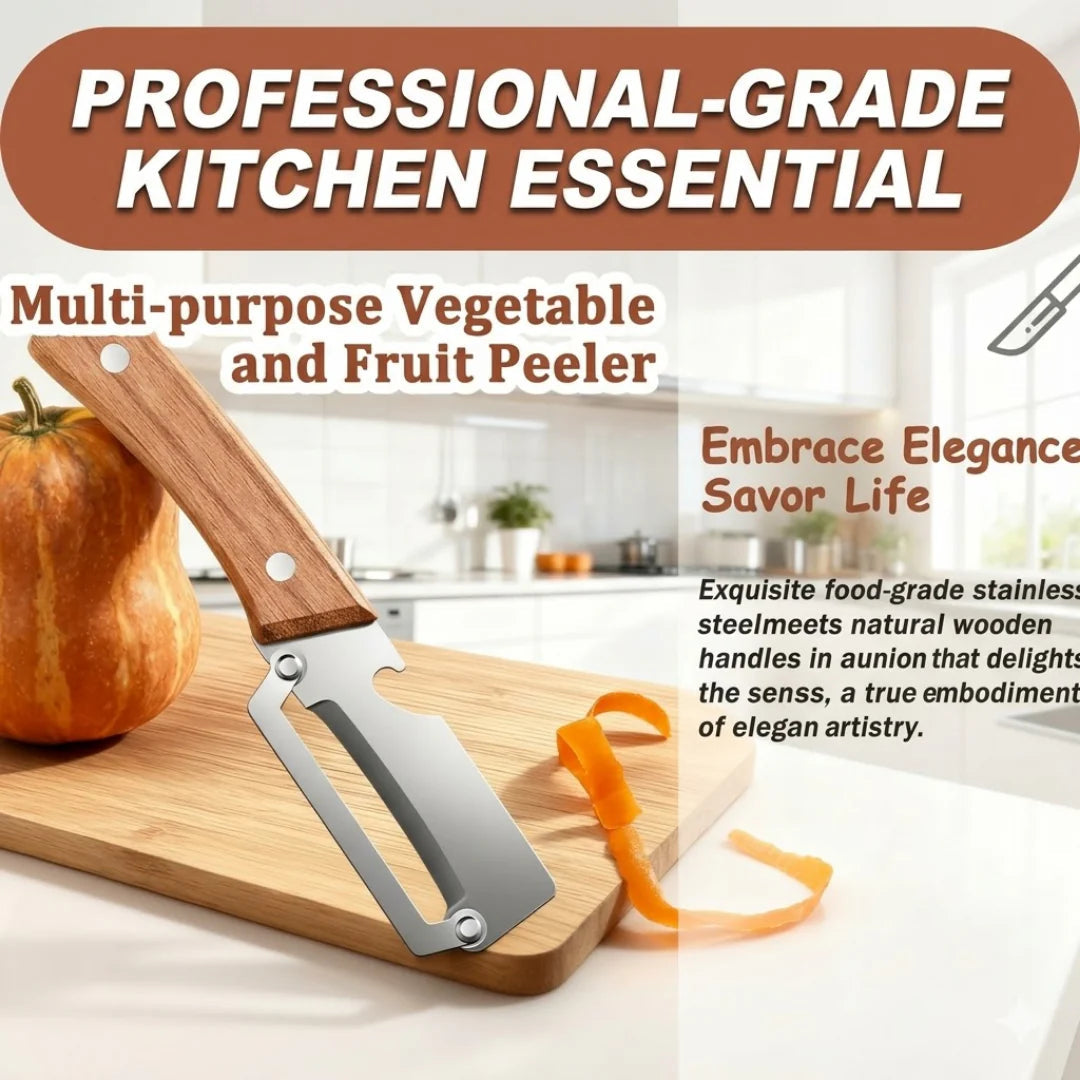 🥒 LIMITED TIME DISCOUNT: Save 49.8% ⚡ Ultra-Sharp Stainless Steel Multi-Peeler – Heavy-Duty, Wide Blade, with Built-in Bottle Opener