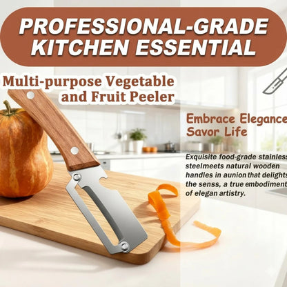🥒 LIMITED TIME DISCOUNT: Save 49.8% ⚡ Ultra-Sharp Stainless Steel Multi-Peeler – Heavy-Duty, Wide Blade, with Built-in Bottle Opener