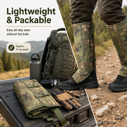 🐍🛡 Reinforced Lower Leg Protection Gaiters – 1000D Outdoor Leg Guards for Hiking & Hunting ⛰️