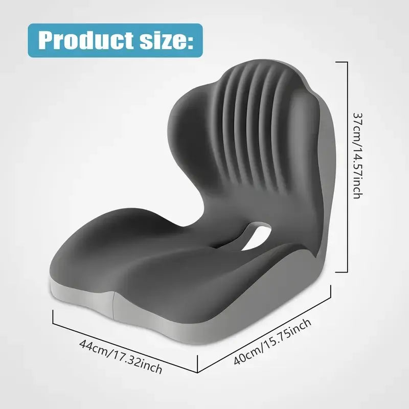 🔥LAST DAY 50% OFF Ergonomic Memory Foam Seat Cushion with Lumbar & Back Support, Relieves Back Pain, Reduces Pressure