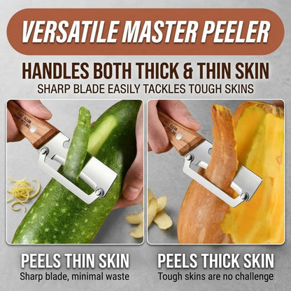 🥒 LIMITED TIME DISCOUNT: Save 49.8% ⚡ Ultra-Sharp Stainless Steel Multi-Peeler – Heavy-Duty, Wide Blade, with Built-in Bottle Opener