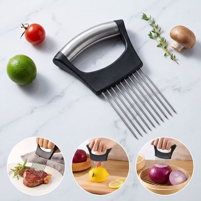Beddys® Premium Stainless Steel Vegetable Chopper and Tomato Slicer - Multi-functional Manual Kitchen Cutter & Slicer Tool