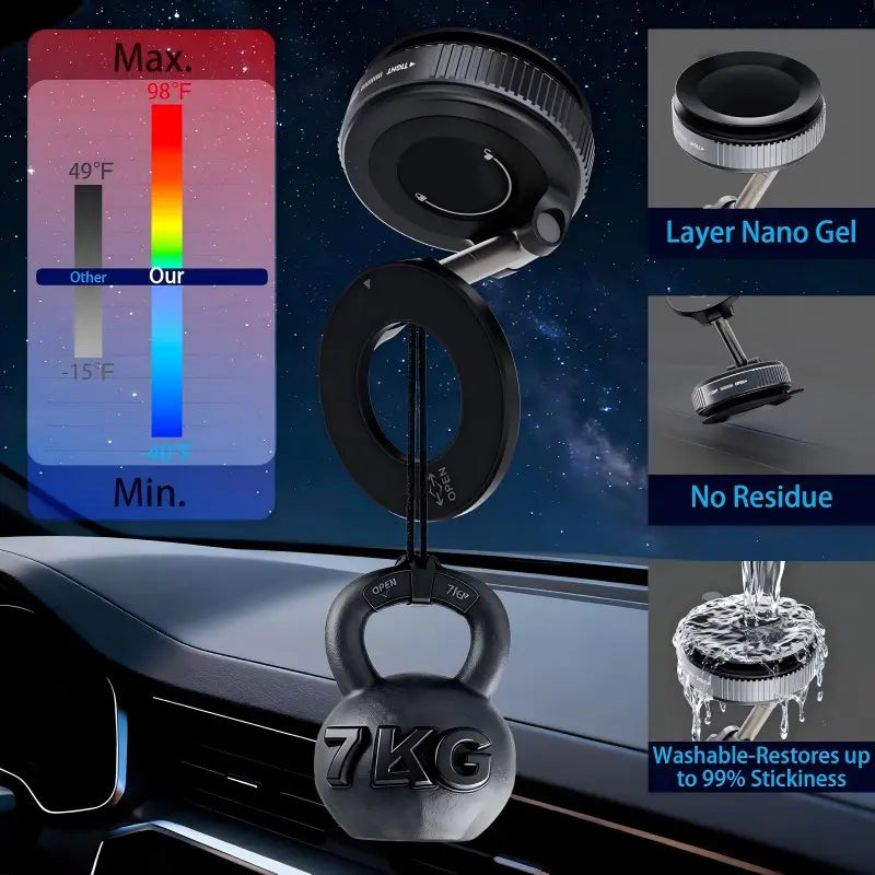 🔥 50% OFF – Beddys® Magnetic Car Phone Holder – Strong Suction, Foldable & Universal