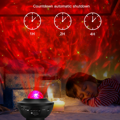 🌈2026 HOT SALE🥳💥LAST DAY 50% OFF! Bluetooth Music Rotating Star Projector Night Light