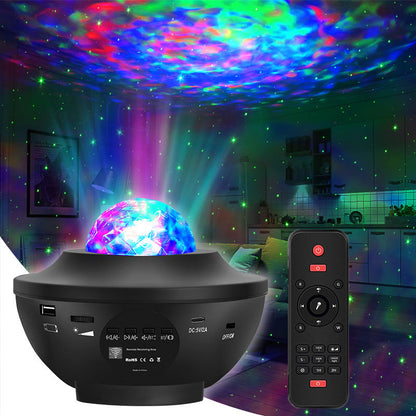 🌈2026 HOT SALE🥳💥LAST DAY 50% OFF! Bluetooth Music Rotating Star Projector Night Light