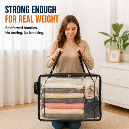 🎁💞LAST DAY 75% OFF ✨📦Beddys® Large Heavy-Duty Thick Plastic Clear Storage