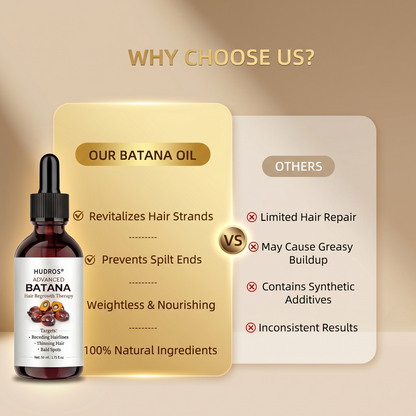 HUDROS® Advanced Batana Hair Regrowth Therapy 🔥 50% OFF