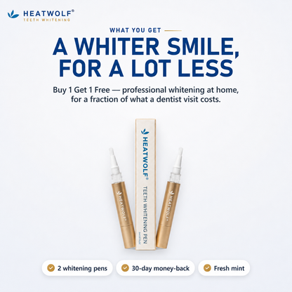 ✨ 🔥HEATWOLF® Pro Gold Whitening Pen – A Brighter-Looking Smile Starts Here | 50% OFF Today