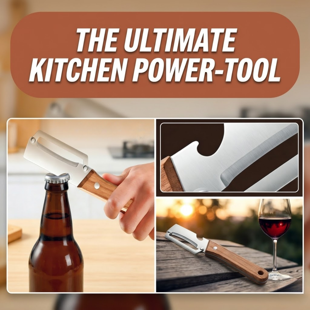 🥒 LIMITED TIME DISCOUNT: Save 49.8% ⚡ Ultra-Sharp Stainless Steel Multi-Peeler – Heavy-Duty, Wide Blade, with Built-in Bottle Opener