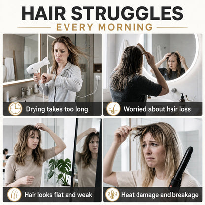 🎉48K+ Sold 💇 Wireless Heated Volumizing Root Lift Clip, Portable Travel Hair Styling Tool for Flat Fine Hair (Copy)