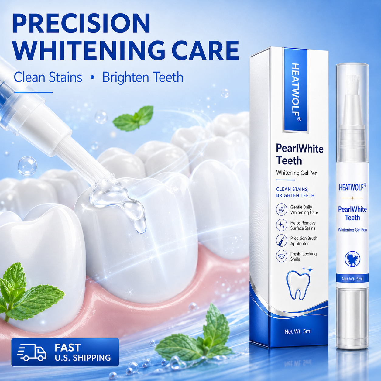 HEATWOLF® PearlWhite Teeth Whitening Gel Pen