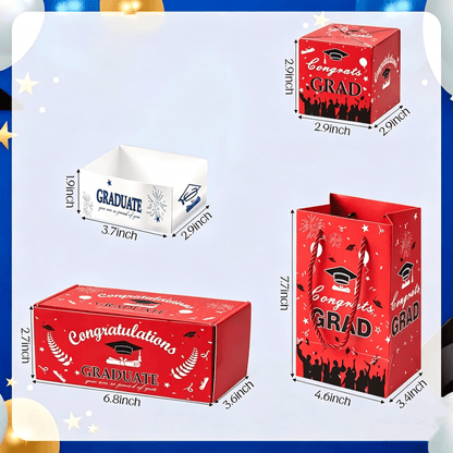 🔥Last Day 75% OFF🔥2026 Graduation Explosion Pop Gift Box 🎓 Surprise Bounce Cash Box Grad Party Gift Bag Set
