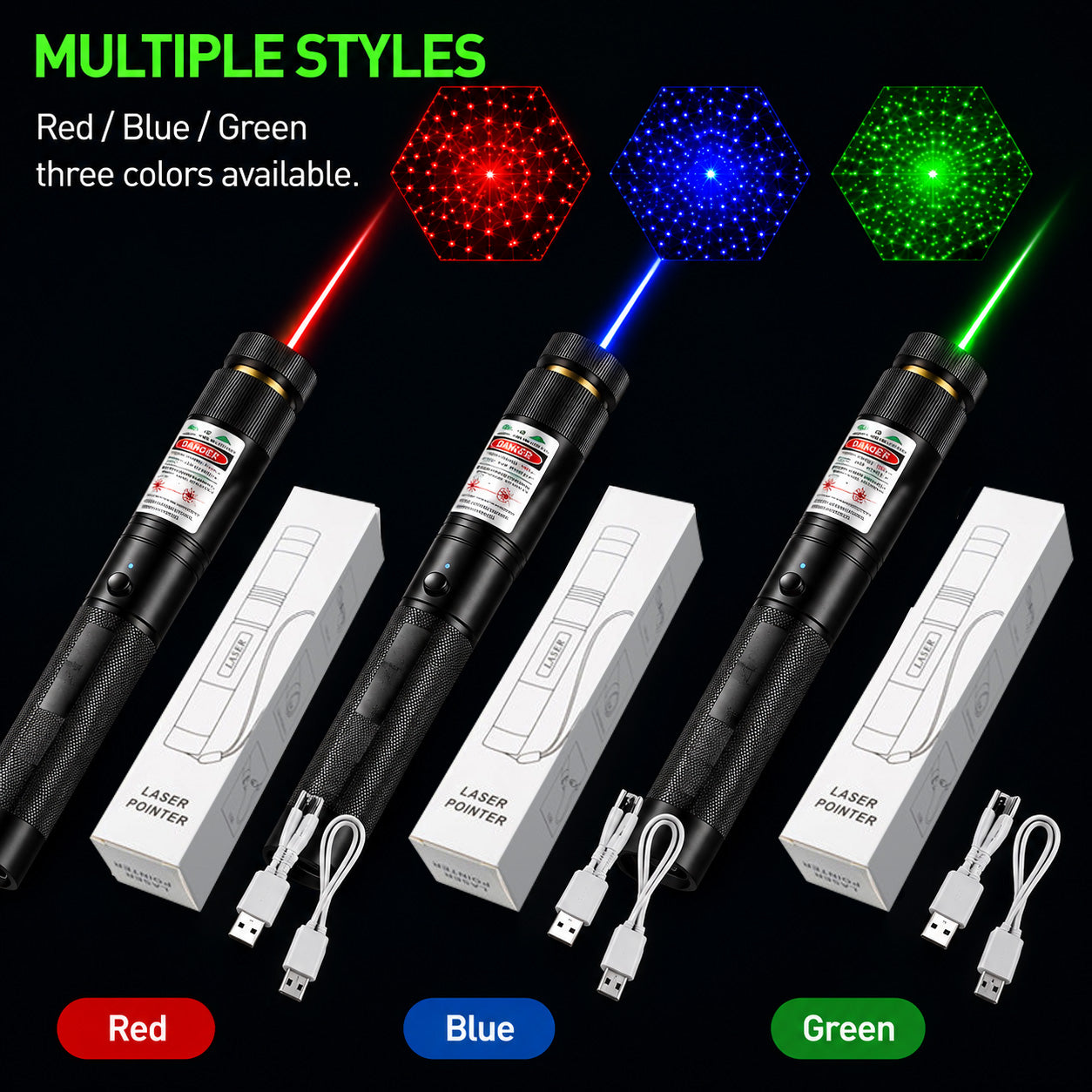 🔥🛡️LAST DAY 50% OFF 🔦Beddys® Red and green single-point laser light