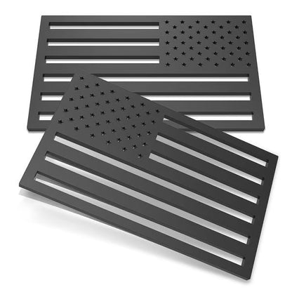 Beddys® 3D American Flag Emblem Decal - Aluminum Alloy Material (Not Plastic)