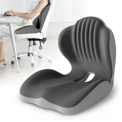 🔥LAST DAY 50% OFF Ergonomic Memory Foam Seat Cushion with Lumbar & Back Support, Relieves Back Pain, Reduces Pressure