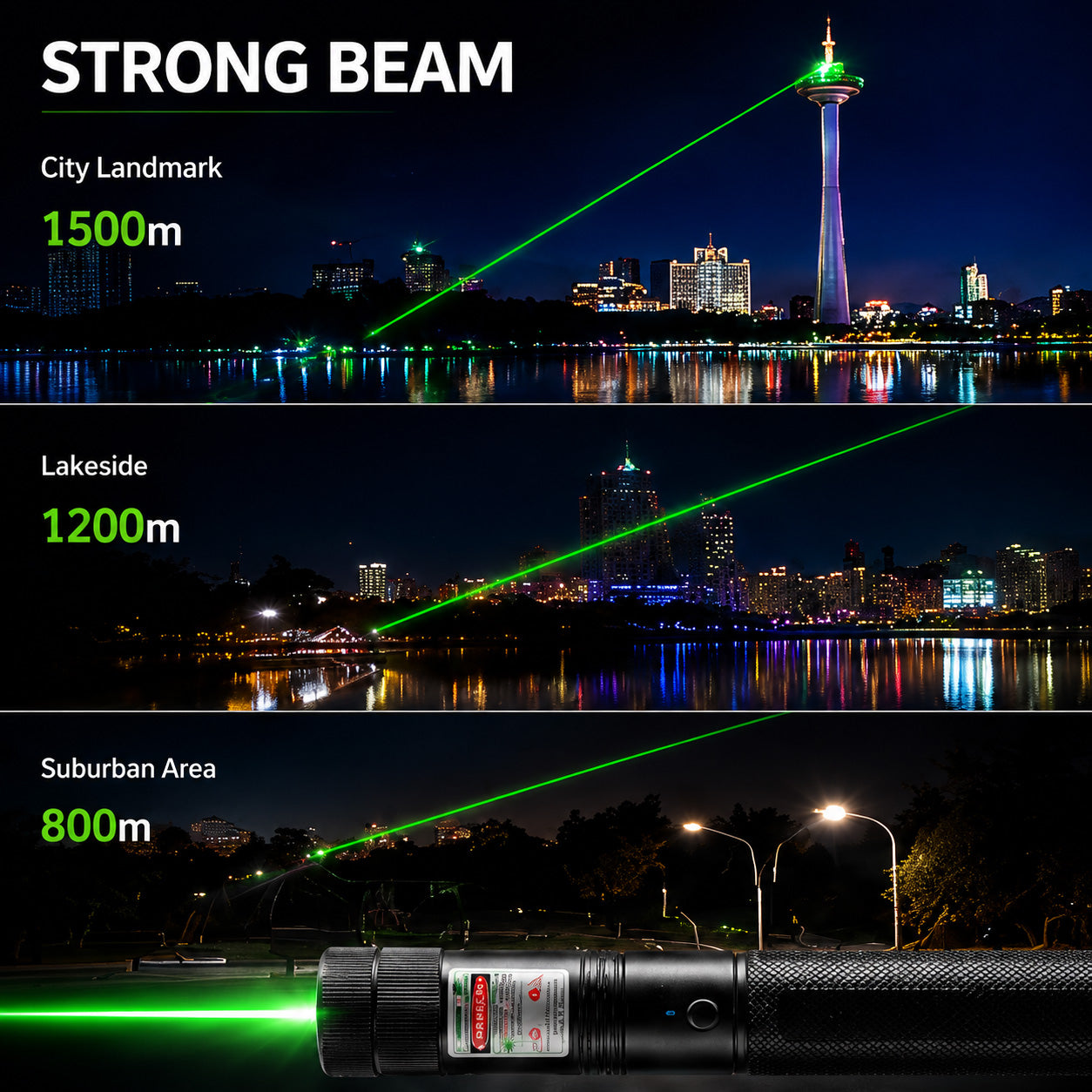 🔥🛡️LAST DAY 50% OFF 🔦Beddys® Red and green single-point laser light