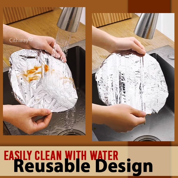 Cithway® Reusable Heat-Locking Aluminum Foil Food Cover