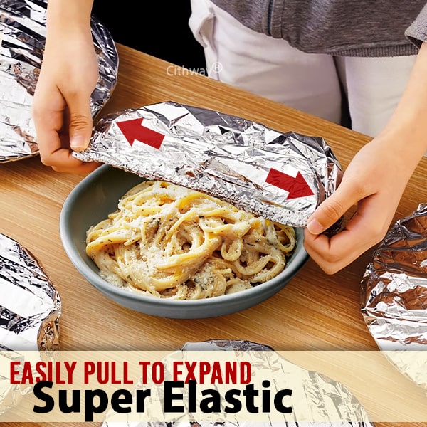 Cithway® Reusable Heat-Locking Aluminum Foil Food Cover