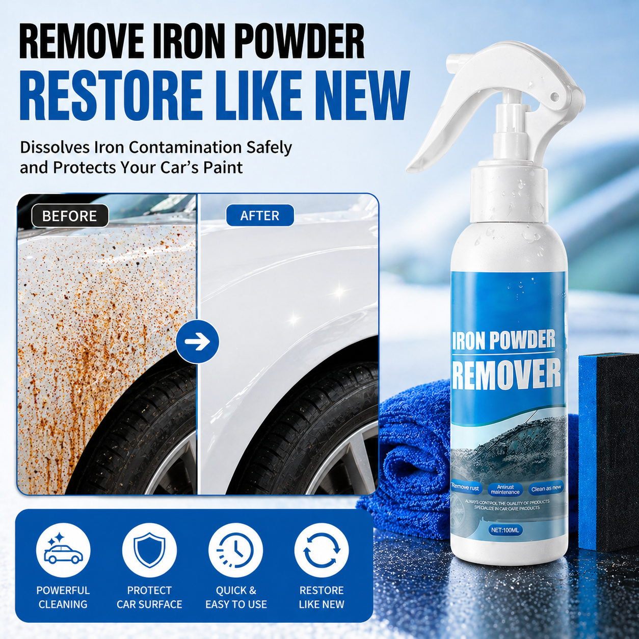 🚗LAST DAY 50% OFF 🛡️Beddys® Rust-preventing cleaning spray