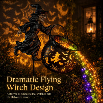 🔥Last Day 50% OFF🎃Halloween Witch Cauldron Garden Light