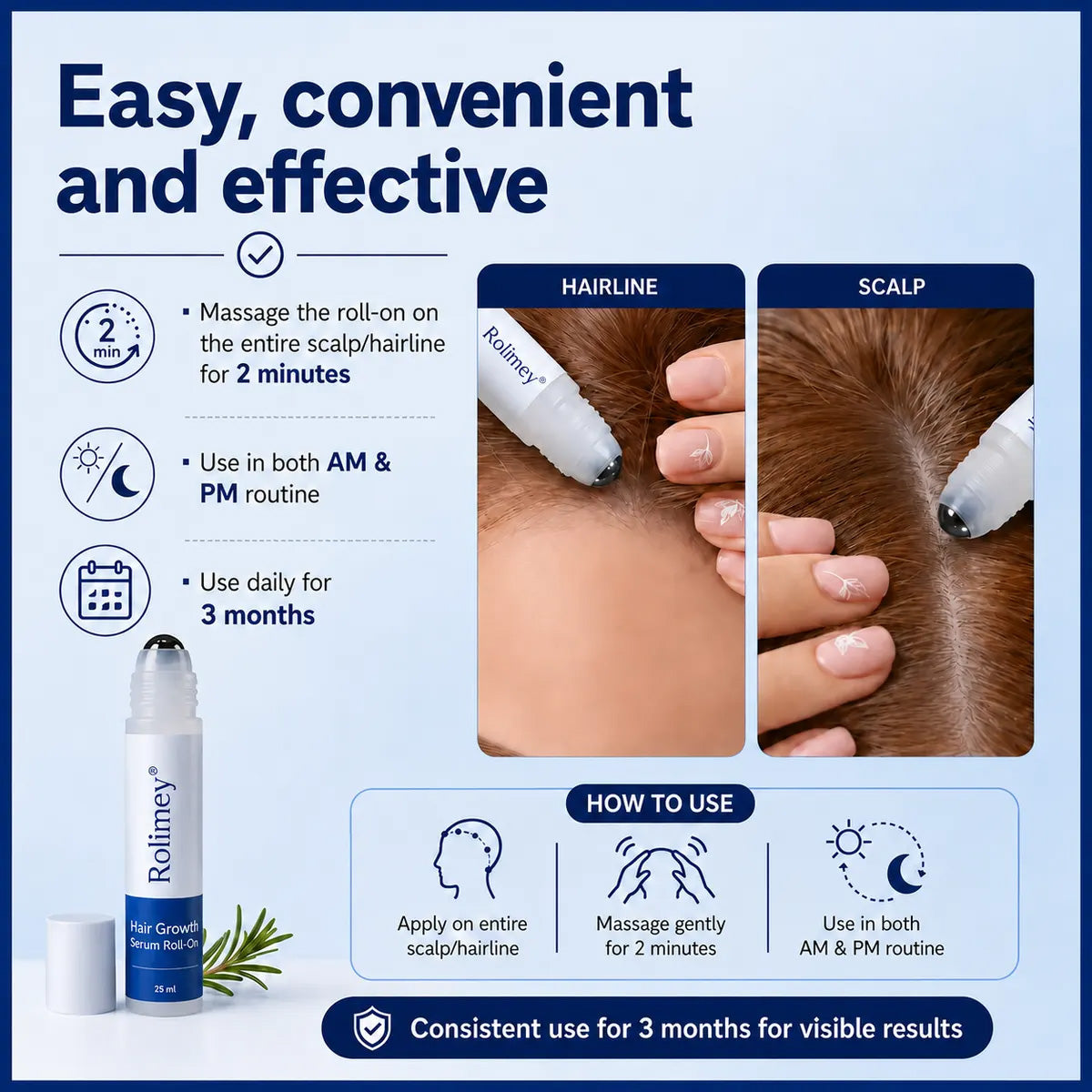 Rolimey® Advanced Hair Growth Roll-On Serum