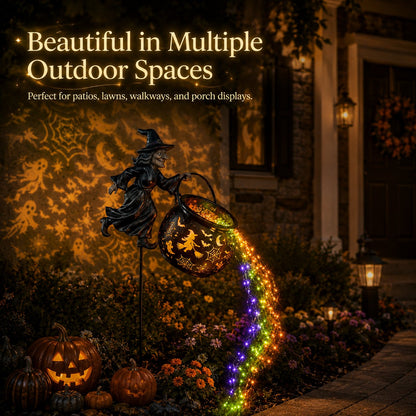 🔥Last Day 50% OFF🎃Halloween Witch Cauldron Garden Light