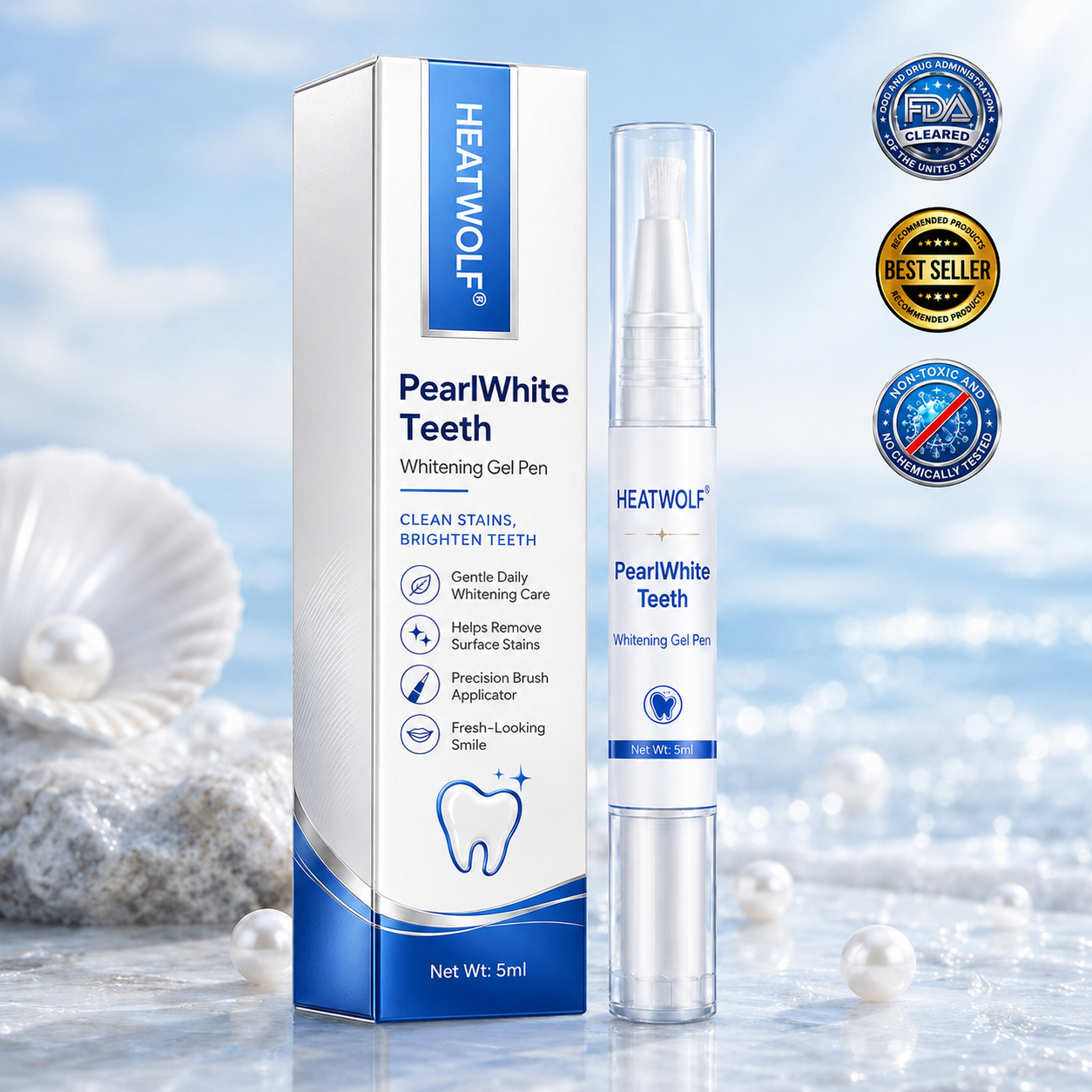 HEATWOLF® PearlWhite Teeth Whitening Gel Pen