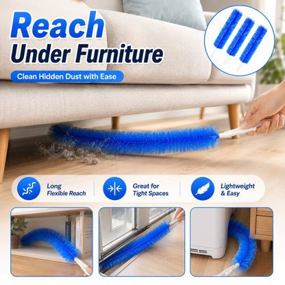 💖 Best Seller! 💧3 Counts Bendable Microfiber Head,Reusable Dust Remover