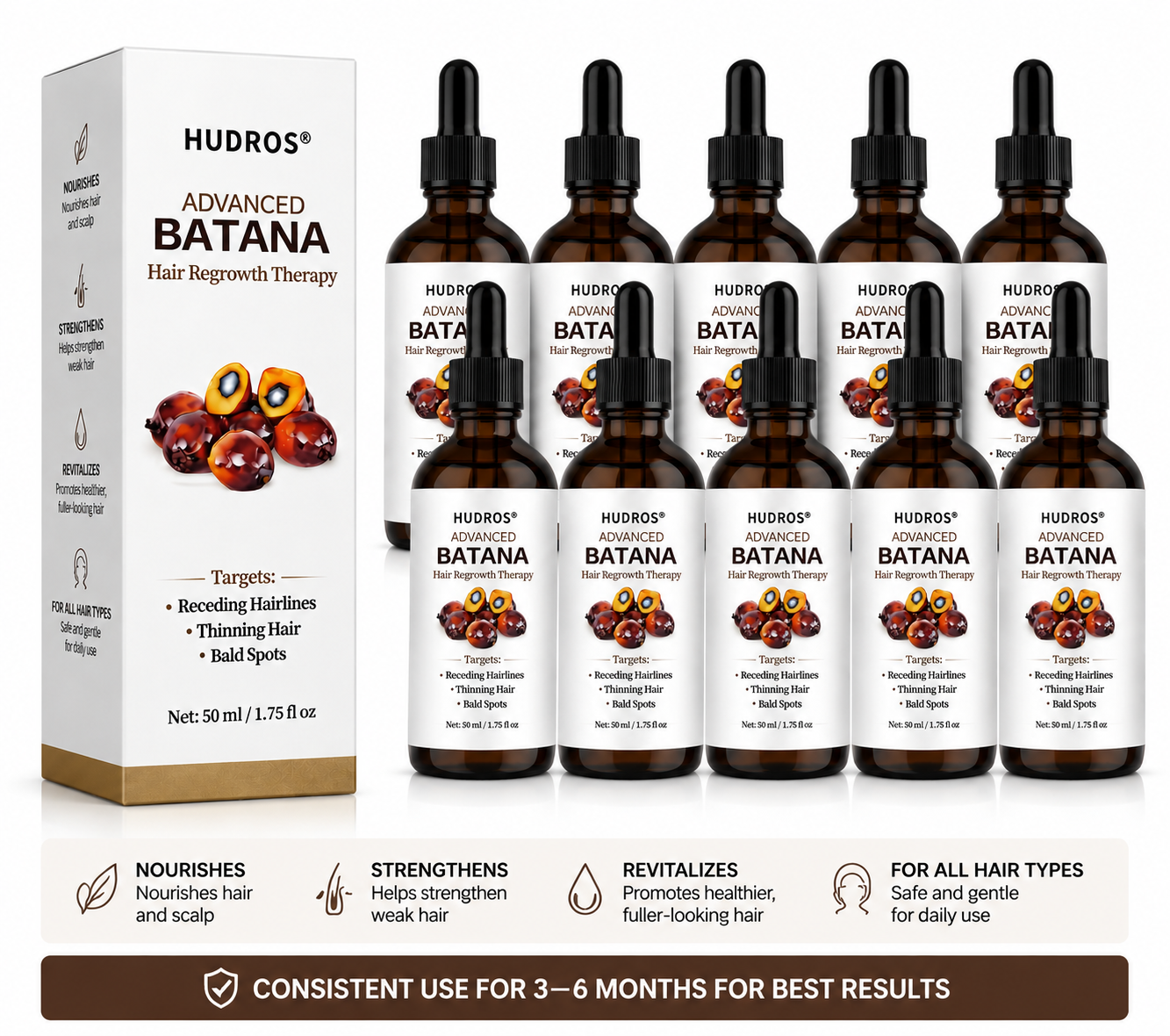⚡ Last Chance! 50% OFF HUDROS® Hair Regrowth Therapy – Almost Sold Out!