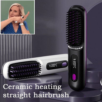 🎁Flash Sale(🚀50%OFF)🎁 Beddys® Cordless Ceramic Heated Hair Straightening Comb