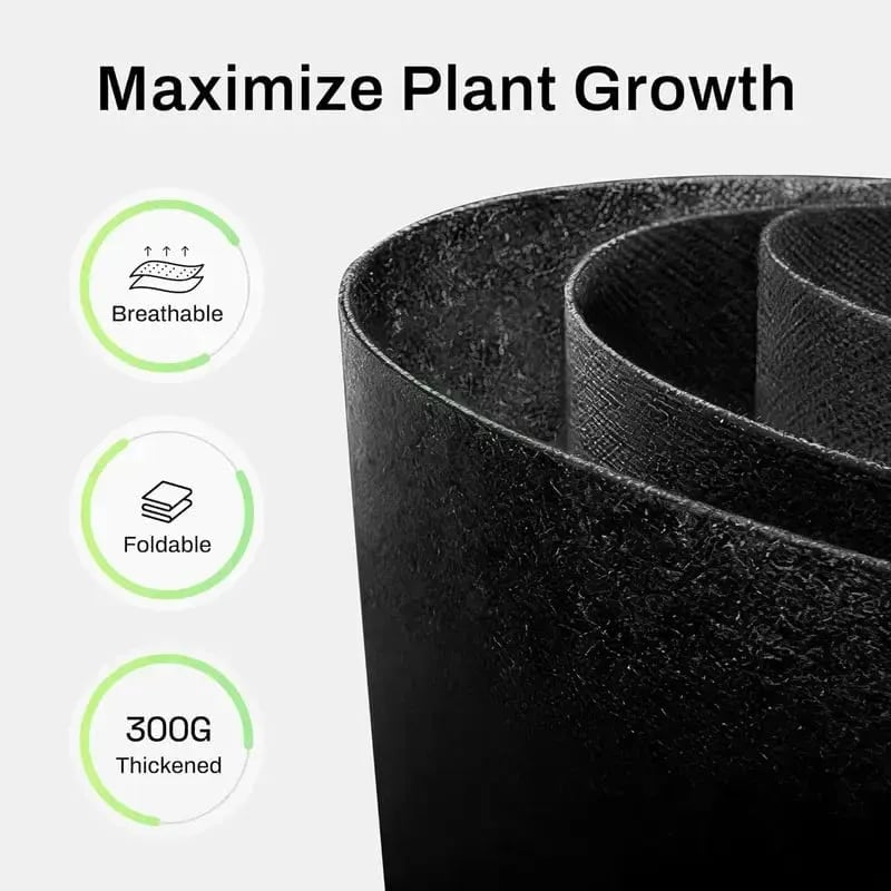 🔥LAST DAY 50% OFF 5-Pack 5 Gallon Grow Bags – Heavy Duty Aeration Fabric Pots with Handles for Vegetables, Flowers & Fruits 🪴