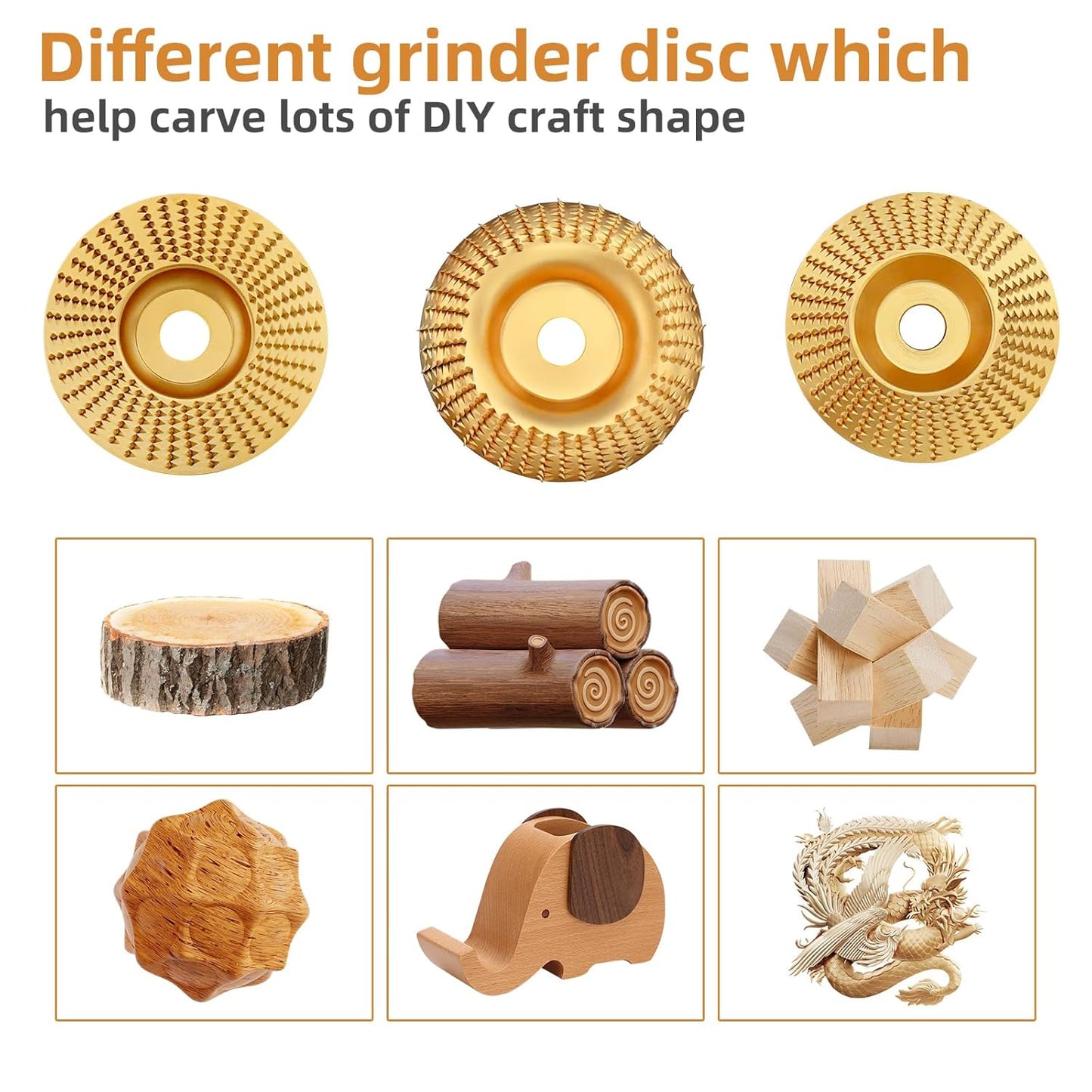 🔥Last Day 50% OFF🔥Heavy-Duty Wood Carving Disc Set