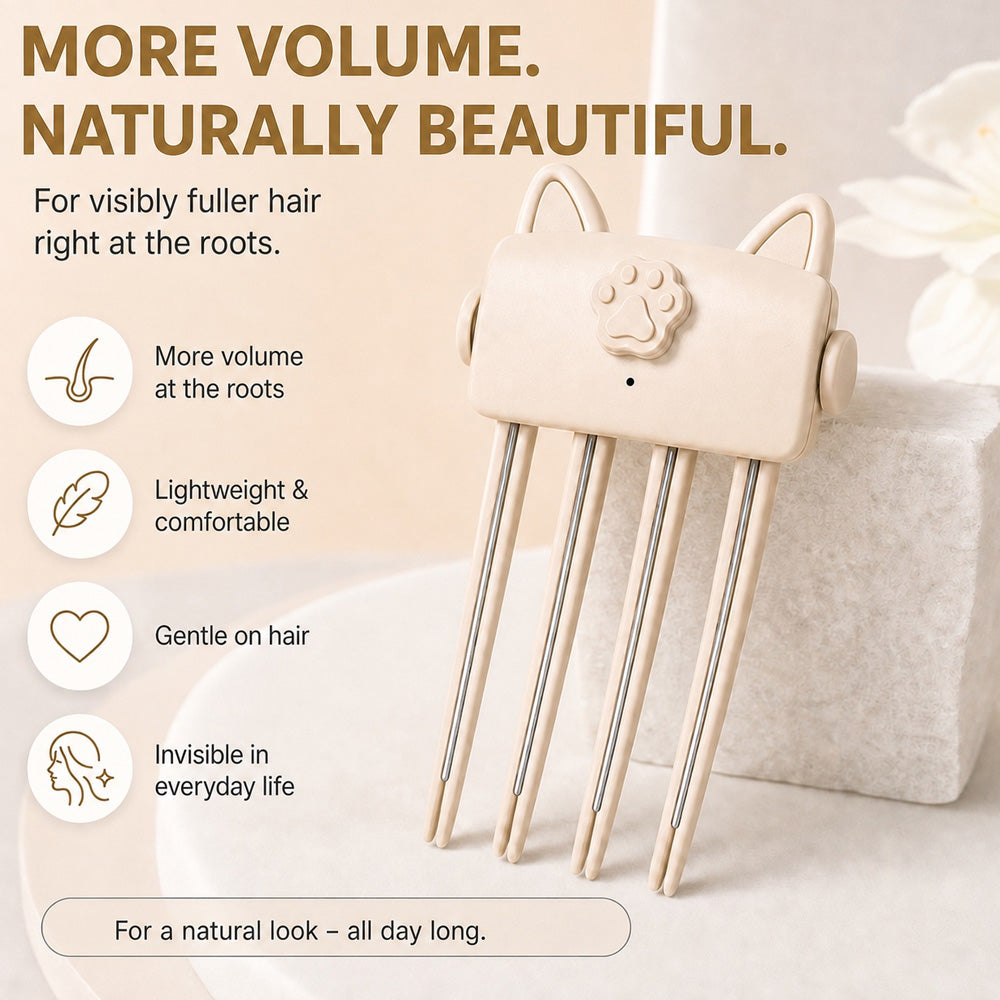 🎉48K+ Sold 💇 Wireless Heated Volumizing Root Lift Clip, Portable Travel Hair Styling Tool for Flat Fine Hair (Copy)