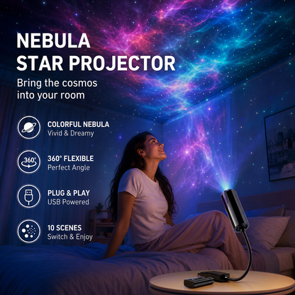 🌈2026 HOT SALE🥳💥 75% OFF! Plug-and-Play HD Galaxy & Ocean Projector Night Light🥳50,000+ Happy Users