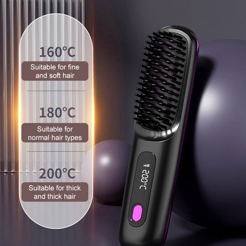 🎁Flash Sale(🚀50%OFF)🎁 Beddys® Cordless Ceramic Heated Hair Straightening Comb