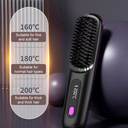 🎁Flash Sale(🚀50%OFF)🎁 Beddys® Cordless Ceramic Heated Hair Straightening Comb