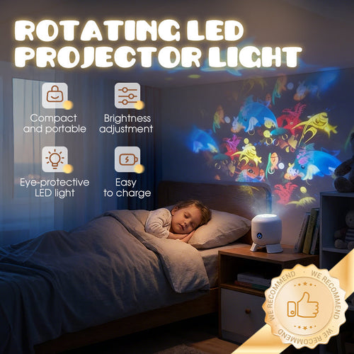 🥳💥2026 HOT SALE🌈 75% OFF! Dynamic Rotating LED Light Projector – Calm & relaxation for your home. Gentle moving lights ease restless nights. Perfect for bedroom or living room. 🌙✨ -Billhol®