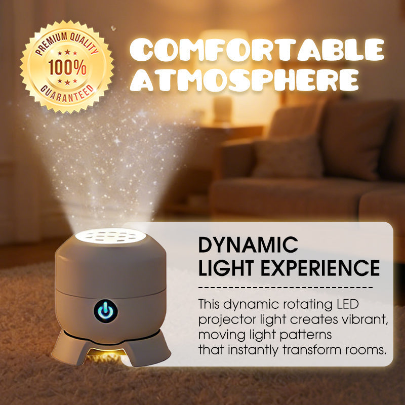 🥳💥2026 HOT SALE🌈 75% OFF! Dynamic Rotating LED Light Projector – Calm & relaxation for your home. Gentle moving lights ease restless nights. Perfect for bedroom or living room. 🌙✨ -Billhol®