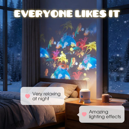 🥳💥2026 HOT SALE🌈 75% OFF! Dynamic Rotating LED Light Projector – Calm & relaxation for your home. Gentle moving lights ease restless nights. Perfect for bedroom or living room. 🌙✨ -Billhol®