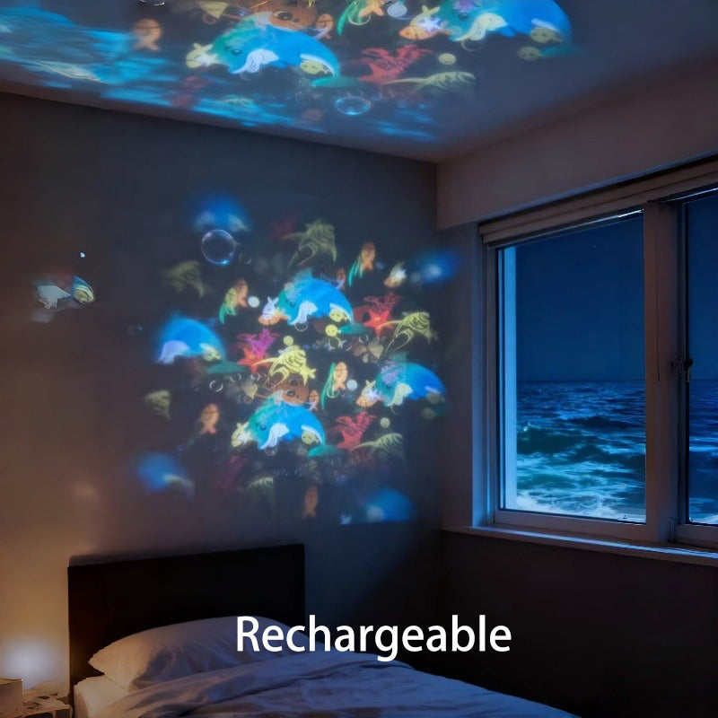 🥳💥2026 HOT SALE🌈 75% OFF! Dynamic Rotating LED Light Projector – Calm & relaxation for your home. Gentle moving lights ease restless nights. Perfect for bedroom or living room. 🌙✨ -Billhol®