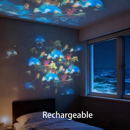 🥳💥2026 HOT SALE🌈 75% OFF! Dynamic Rotating LED Light Projector – Calm & relaxation for your home. Gentle moving lights ease restless nights. Perfect for bedroom or living room. 🌙✨ -Billhol®