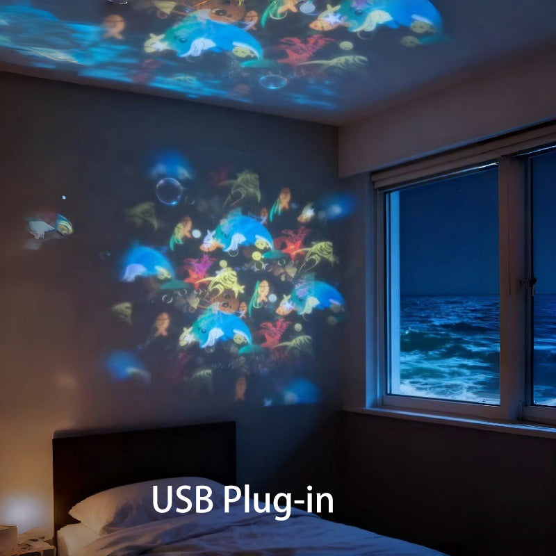🥳💥2026 HOT SALE🌈 75% OFF! Dynamic Rotating LED Light Projector – Calm & relaxation for your home. Gentle moving lights ease restless nights. Perfect for bedroom or living room. 🌙✨ -Billhol®