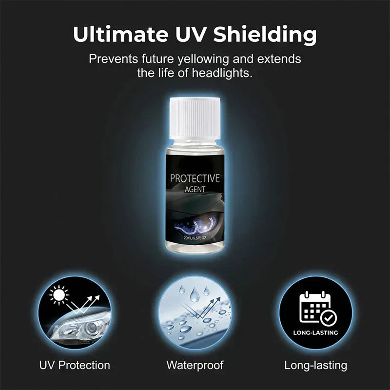 🔥LAST DAY 50% OFF🚗 Automotive Headlamp Restoration Fluid, Clears Oxidation, Yellowing & UV Protection