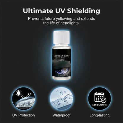 🔥LAST DAY 50% OFF🚗 Automotive Headlamp Restoration Fluid, Clears Oxidation, Yellowing & UV Protection